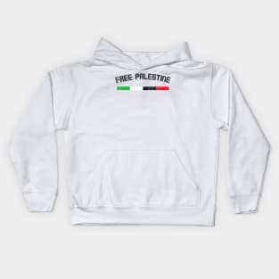 Free Palestine // Retro Style Design Kids Hoodie